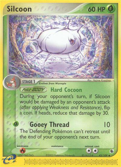 Silcoon⁣ - EX Ruby & Sapphire⁣ (Uncommon)⁣ [43] English / Near Mint / Normal