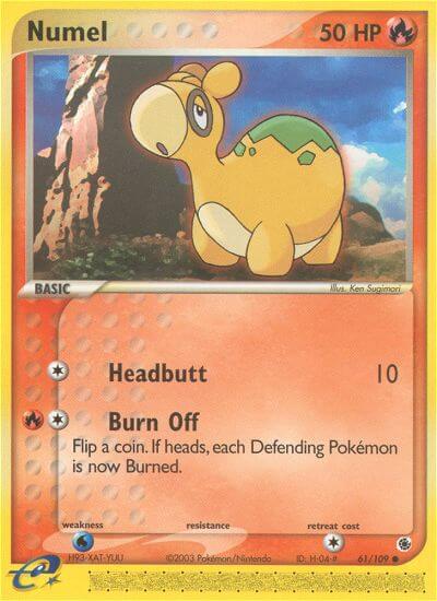Numel⁣ - EX Ruby & Sapphire⁣ (Common)⁣ [61] English / Near Mint / Reverse-Holo Normal