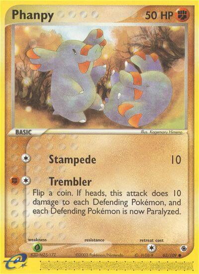 Phanpy⁣ - EX Ruby & Sapphire⁣ (Common)⁣ [62] English / Light Played / Reverse-Holo Normal