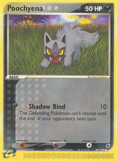 Poochyena (Shadow Bind)⁣ - EX Ruby & Sapphire⁣ (Common)⁣ [65] English / Near Mint / Reverse-Holo Normal