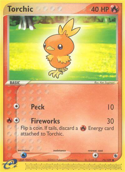 Torchic⁣ - EX Ruby & Sapphire⁣ (Common)⁣ [73] English / Excellent / Reverse-Holo Normal