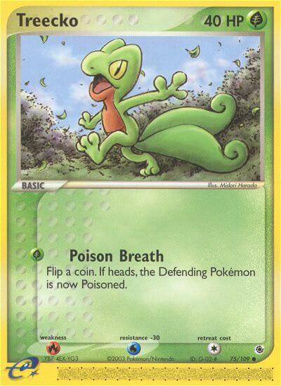 Treecko⁣ - EX Ruby & Sapphire⁣ (Common)⁣ [75] English / Excellent / Normal