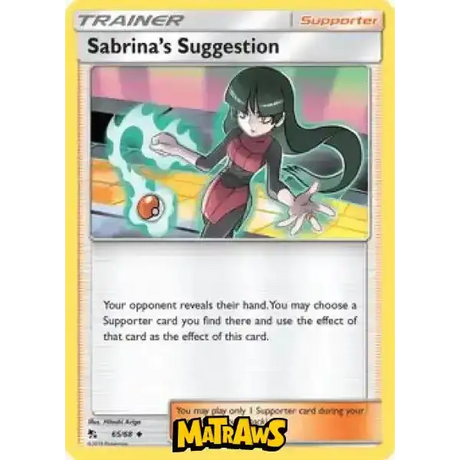 Sabrina's Suggestion - 65/68 Enkeltkort Hidden Fates 