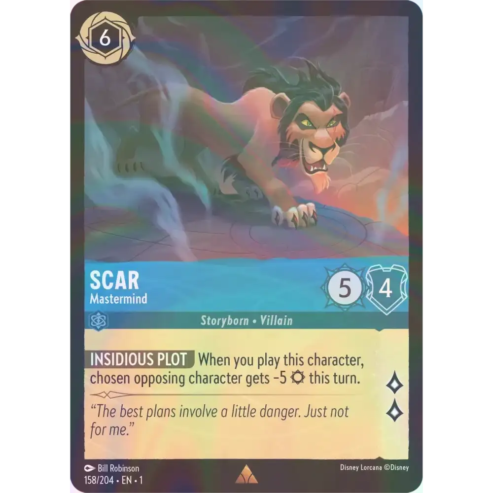 Scar - Mastermind - Foil (Rare) - 158/204 - Disney Lorcana