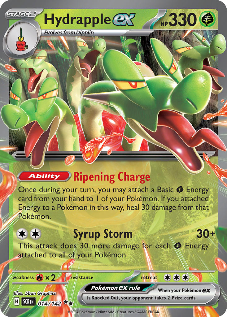 Hydrapple ex⁣ - Stellar Crown⁣ (Double Rare)⁣ [014] English / Near Mint / Normal