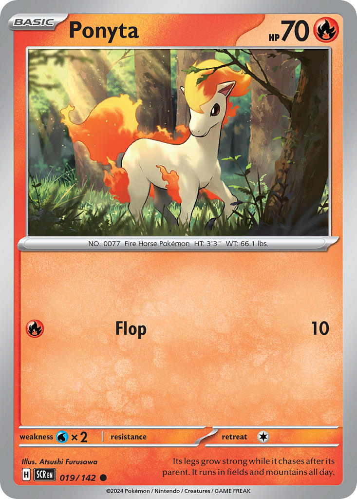 Ponyta⁣ - Stellar Crown⁣ (Common)⁣ [019] English / Near Mint / Normal