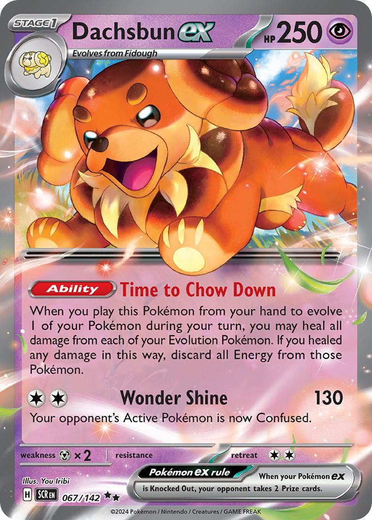 Dachsbun ex⁣ - Stellar Crown⁣ (Double Rare)⁣ [067] English / Near Mint / Normal