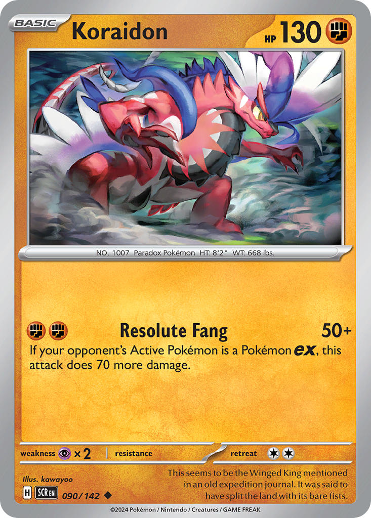 Koraidon⁣ - Stellar Crown⁣ (Uncommon)⁣ [090] English / Near Mint / Normal