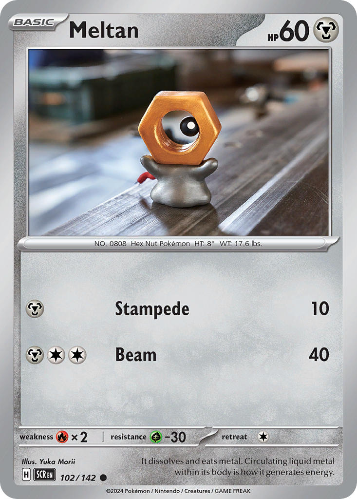 Meltan⁣ - Stellar Crown⁣ (Common)⁣ [102] English / Near Mint / Normal