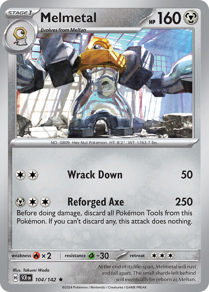 Melmetal⁣ - Stellar Crown⁣ (Rare)⁣ [104] English / Near Mint / Normal
