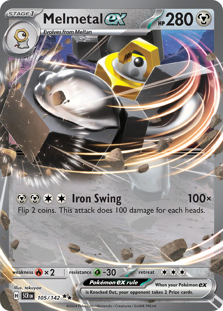 Melmetal ex⁣ - Stellar Crown⁣ (Double Rare)⁣ [105] English / Near Mint / Normal