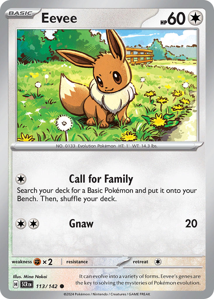 Eevee⁣ - Stellar Crown⁣ (Common)⁣ [113] English / Near Mint / Normal