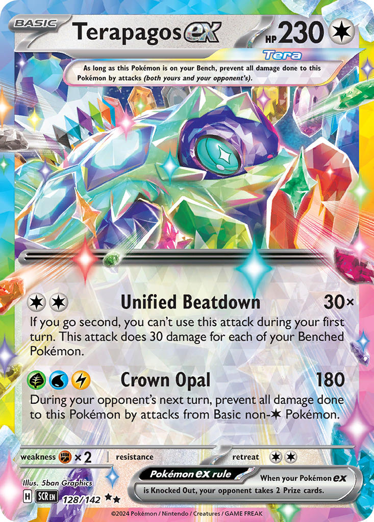 Terapagos ex⁣ - Stellar Crown⁣ (Double Rare)⁣ [128] English / Near Mint / Normal