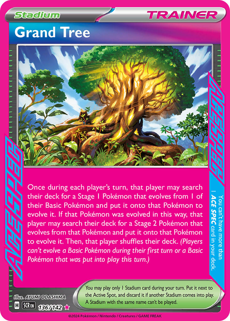 Grand Tree⁣ - Stellar Crown⁣ (ACE Rare)⁣ [136] English / Near Mint / Normal