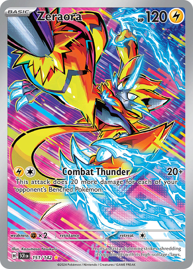 Zeraora⁣ - Stellar Crown⁣ (Illustration Rare)⁣ [151] English / Near Mint / Normal