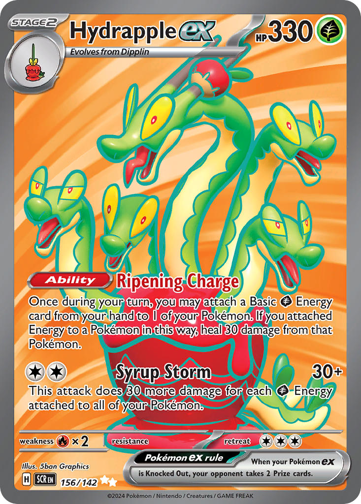 Hydrapple ex⁣ - Stellar Crown⁣ (Ultra Rare)⁣ [156] English / Near Mint / Normal