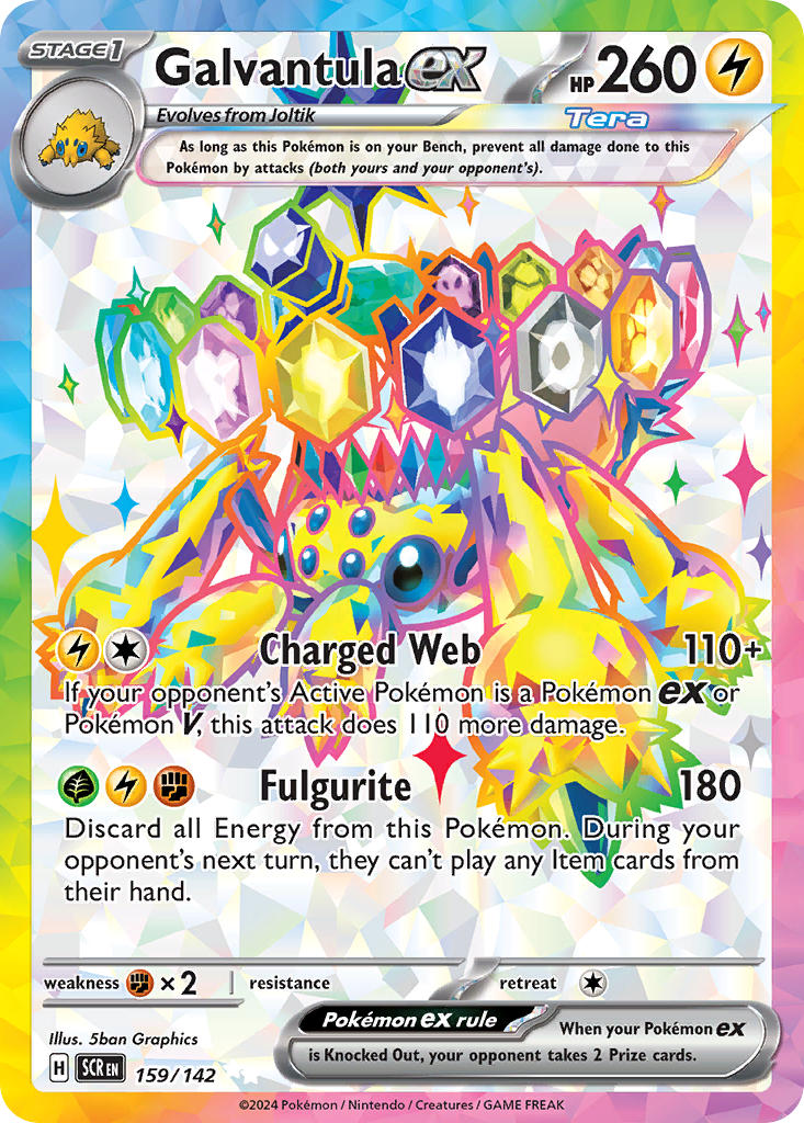 Galvantula ex⁣ - Stellar Crown⁣ (Ultra Rare)⁣ [159] English / Near Mint / Normal