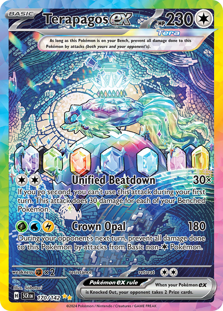 Terapagos ex - Stellar Crown (Special Illustration Rare) [SCR-170] English / Near Mint / Normal