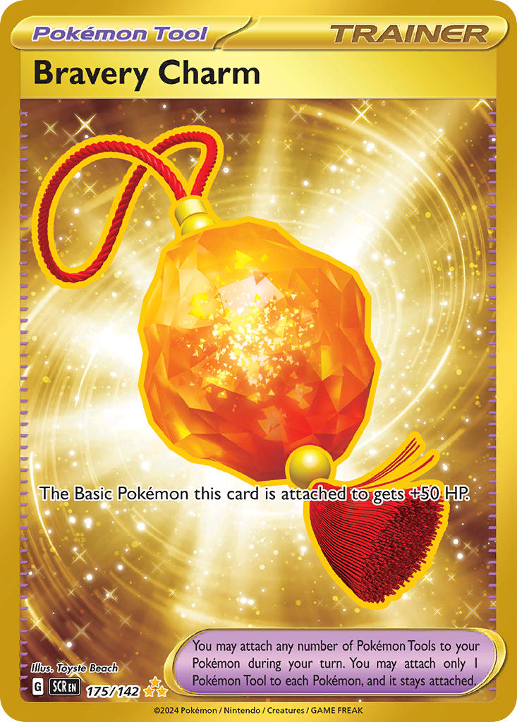 Bravery Charm⁣ - Stellar Crown⁣ (Secret Rare)⁣ [175] English / Near Mint / Normal