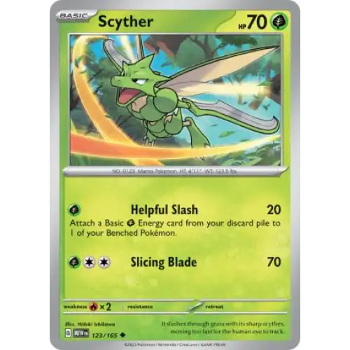 Scyther - 123/165 - Enkeltkort