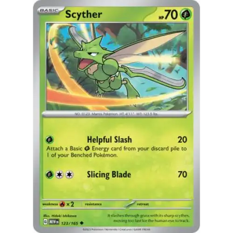 Scyther - 123/165 - Enkeltkort