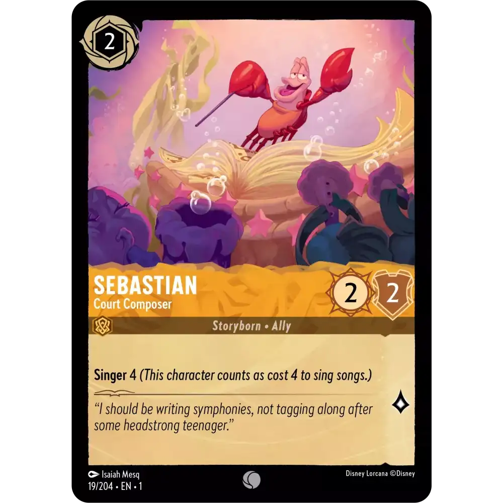 Sebastian - Court Composer (Common) - 19/204 - Disney