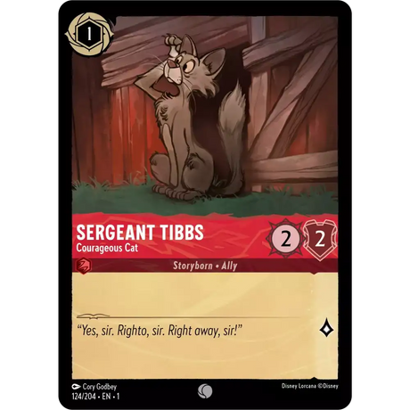 Sergeant Tibbs - Courageous Cat (Common) - 124/204 - Disney
