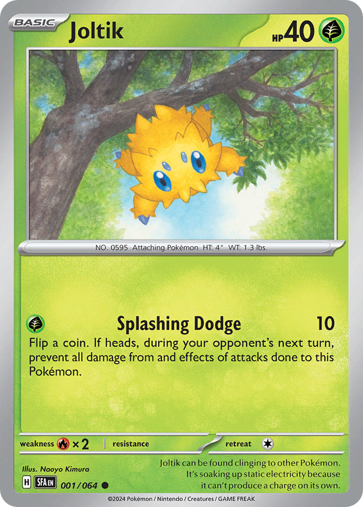 Joltik⁣ - Shrouded Fable⁣ (Common)⁣ [001] English / Near Mint / Reverse-Holo Normal