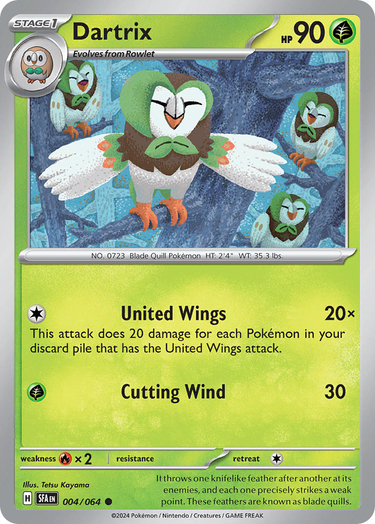 Dartrix⁣ - Shrouded Fable⁣ (Common)⁣ [004] English / Near Mint / Reverse-Holo Normal