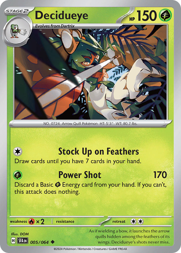 Decidueye⁣ - Shrouded Fable⁣ (Uncommon)⁣ [005] English / Near Mint / Normal
