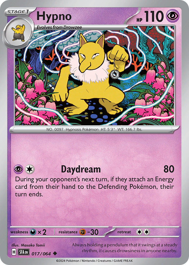 Hypno⁣ - Shrouded Fable⁣ (Uncommon)⁣ [017] English / Near Mint / Reverse-Holo Normal