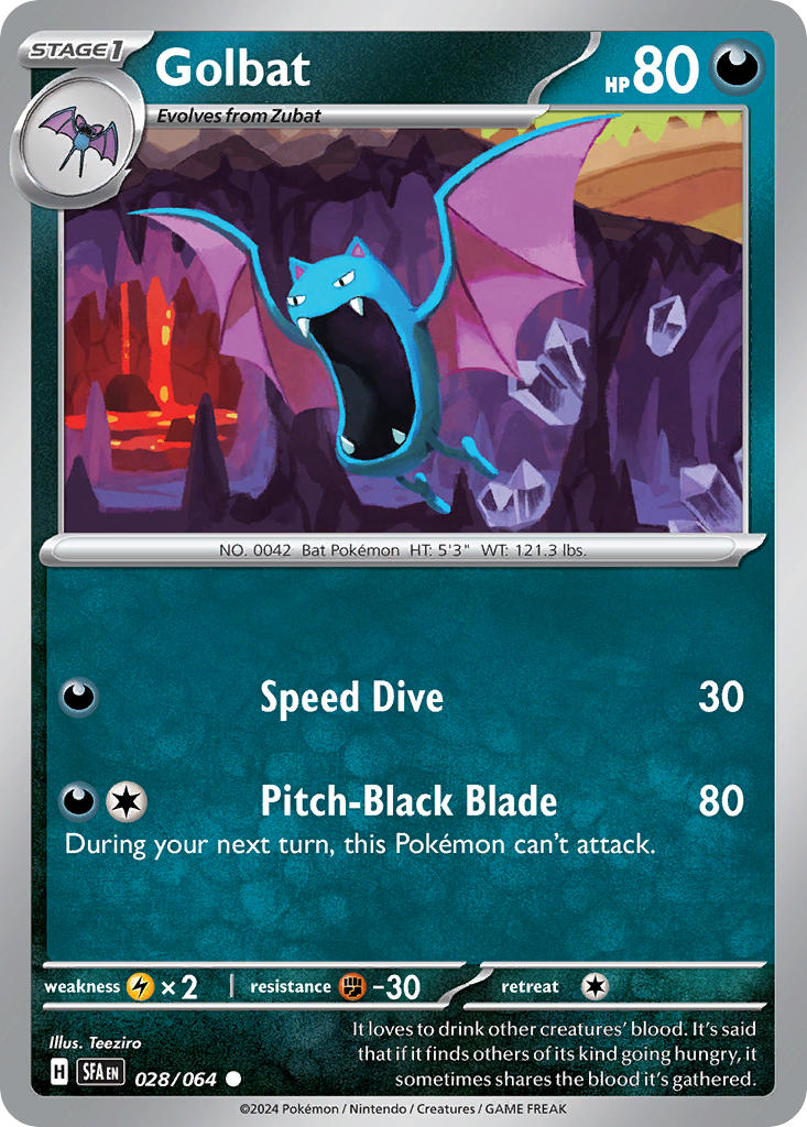 Golbat⁣ - Shrouded Fable⁣ (Common)⁣ [028] English / Near Mint / Normal