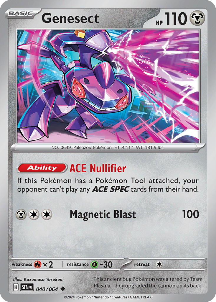 Genesect⁣ - Shrouded Fable⁣ (Uncommon)⁣ [040] English / Near Mint / Reverse-Holo Normal