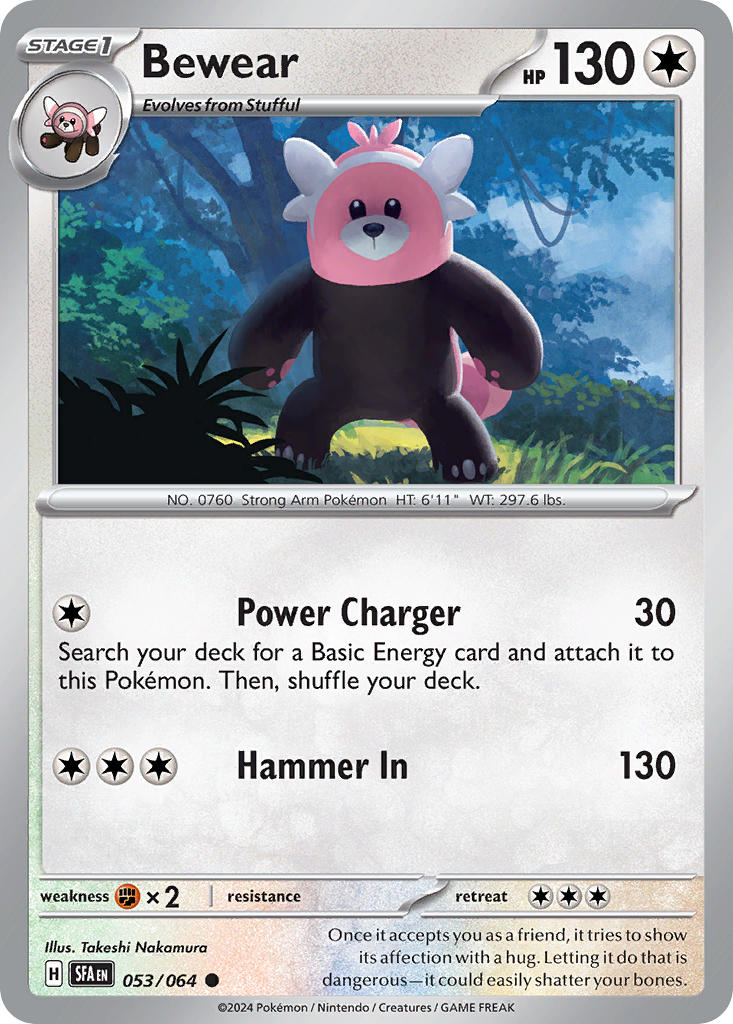 Bewear⁣ - Shrouded Fable⁣ (Common)⁣ [053] English / Near Mint / Reverse-Holo Normal
