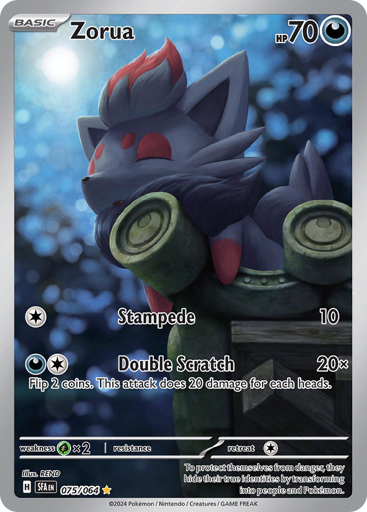 Zorua⁣ - Shrouded Fable⁣ (Illustration Rare)⁣ [075] English / Near Mint / Normal