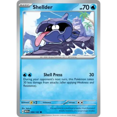 Shellder - 090/165 - Enkeltkort