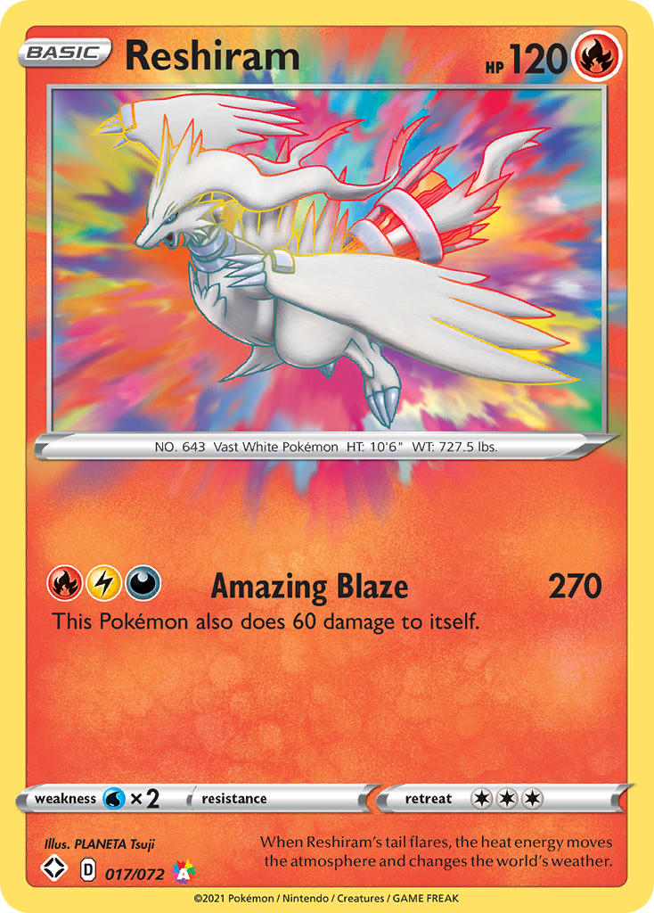 Reshiram - Shining Fates (Amazing Rare) [SHF-17] English / Near Mint / Normal