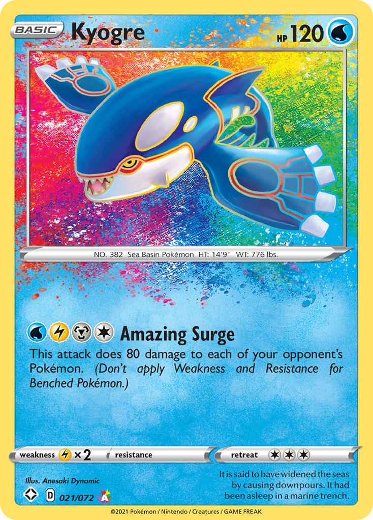Kyogre - Shining Fates (Amazing Rare) [SHF-21] English / Near Mint / Normal
