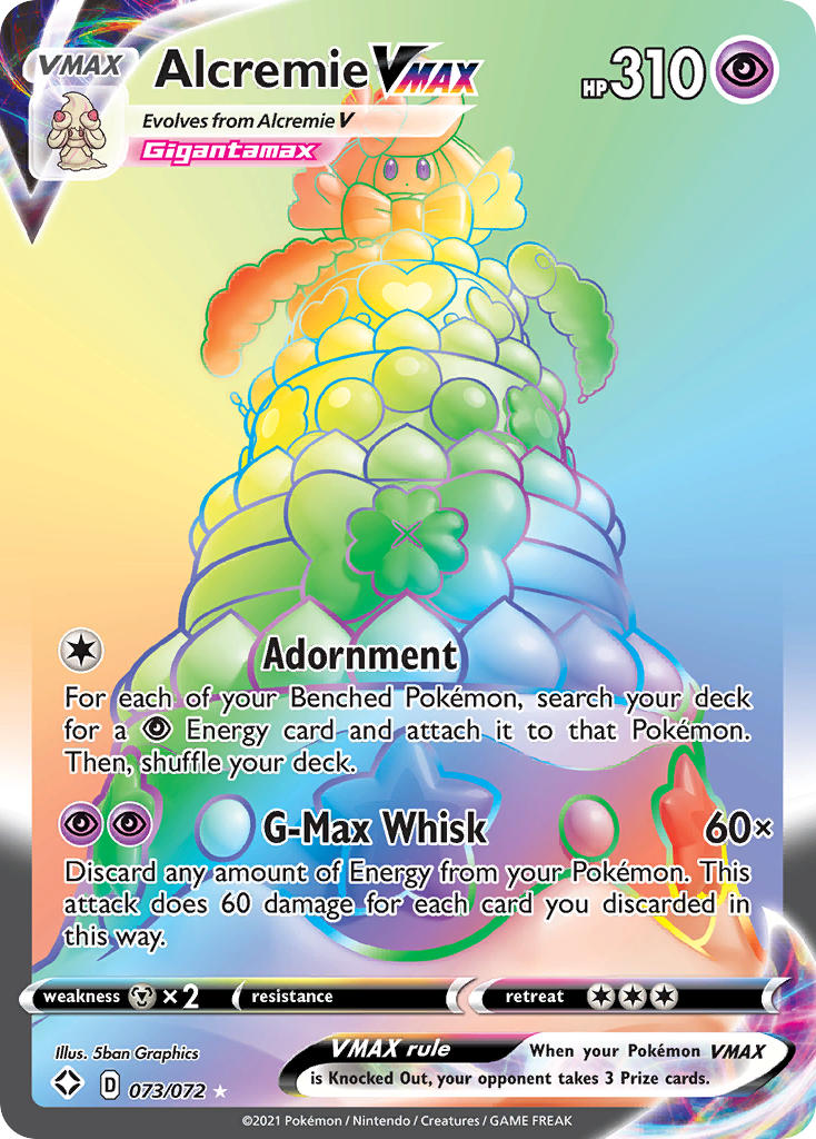 Alcremie VMAX - Shining Fates (Secret Rare) [SHF-73] English / Excellent / Normal