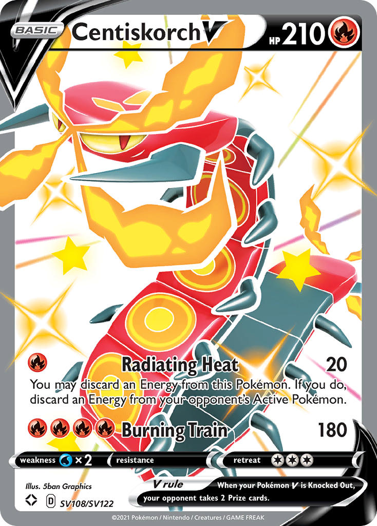 Centiskorch V - Shining Fates (Secret Rare) [SHF-SV108] English / Light Played / Normal
