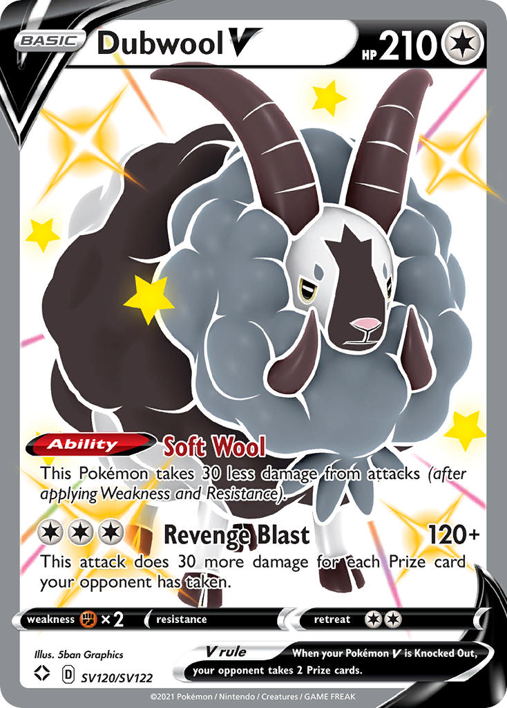 Dubwool V - Shining Fates (Secret Rare) [SHF-SV120] English / Near Mint / Normal