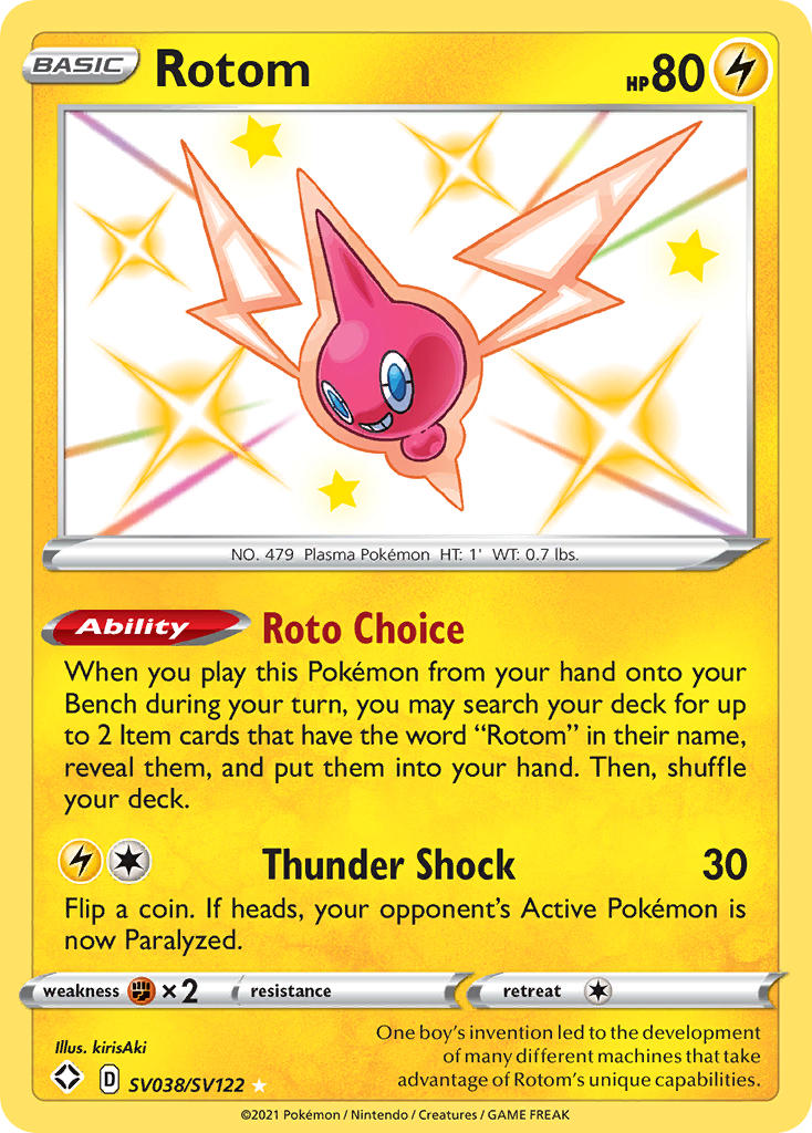 Rotom - Shining Fates (Secret Rare) [SHF-SV38] English / Near Mint / Normal