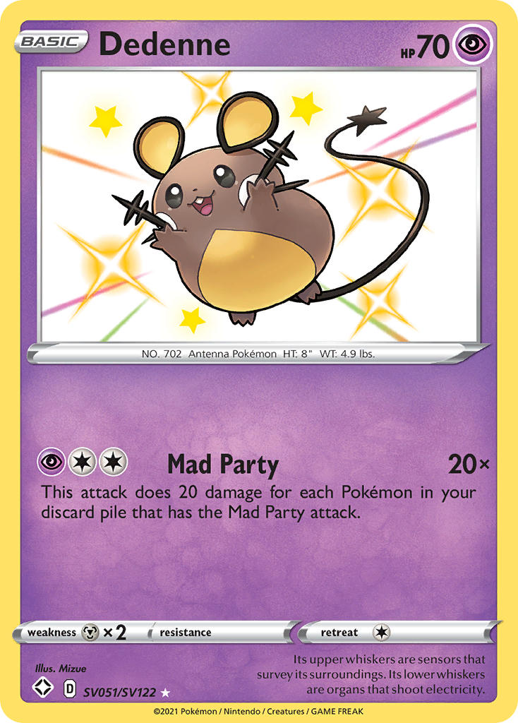 Dedenne - Shining Fates (Secret Rare) [SHF-SV51] English / Near Mint / Normal