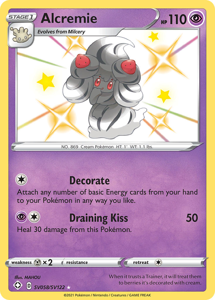 Alcremie - Shining Fates (Secret Rare) [SHF-SV58] English / Near Mint / Normal
