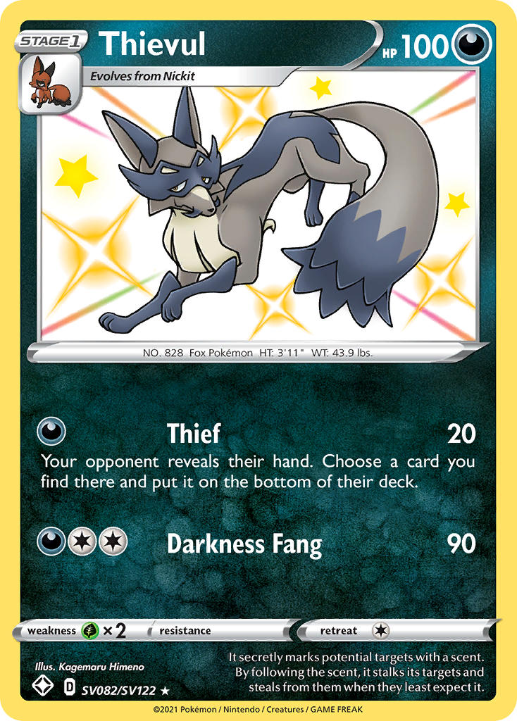 Thievul - Shining Fates (Secret Rare) [SHF-SV82] English / Near Mint / Normal