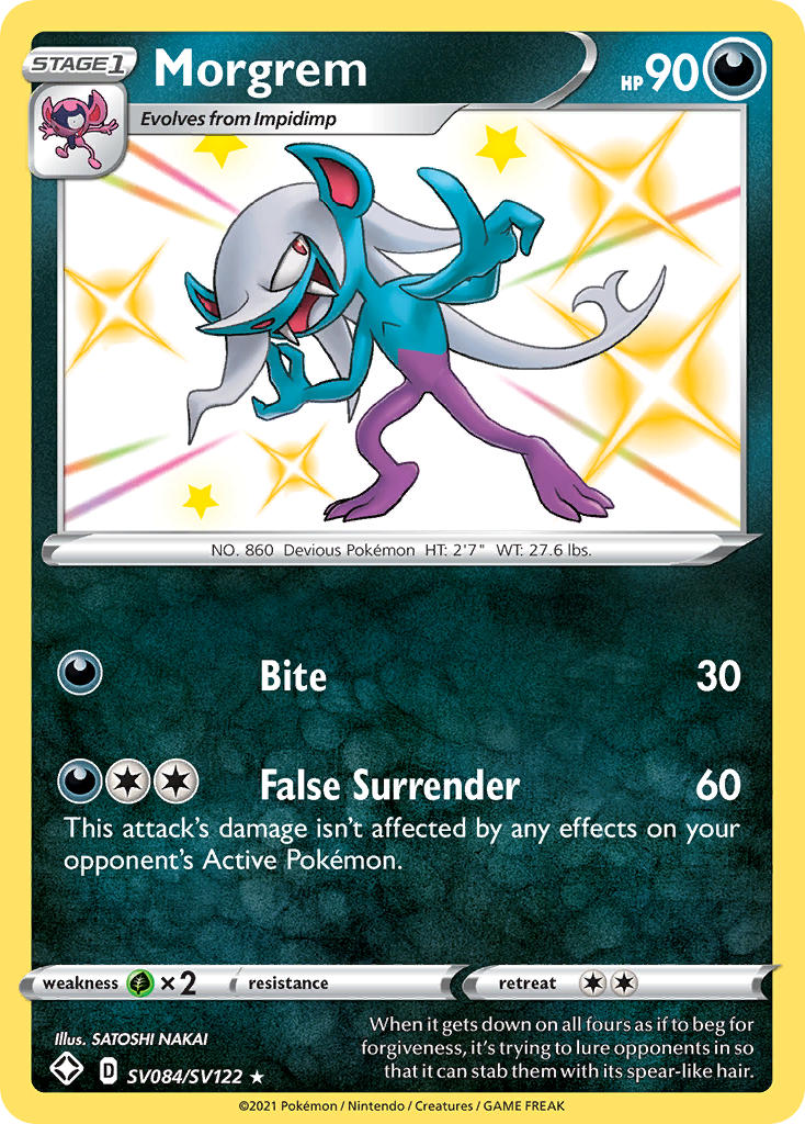 Morgrem⁣ - Shining Fates⁣ (Secret Rare)⁣ [SV84] English / Near Mint / Normal