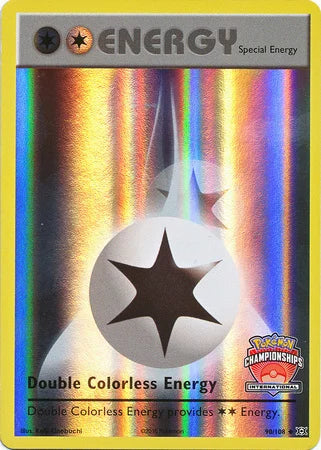 Double Colorless Energy Evolutions Championship Promo EVO-90 Kortspil