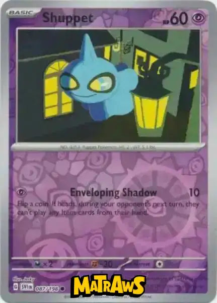 Shuppet - Reverse - 087/198 Enkeltkort Scarlet & Violet Base Set 