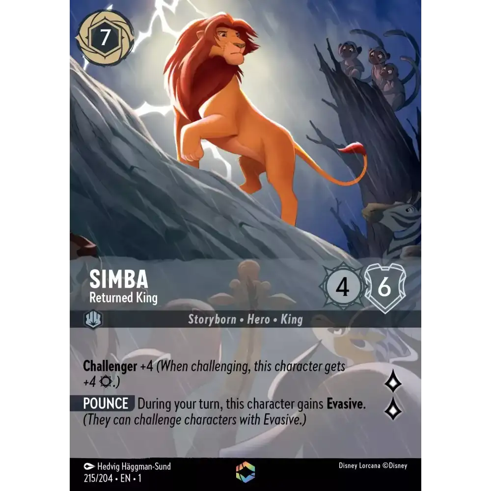 Simba - Returned King (Enchanted) - 215/204 - Disney