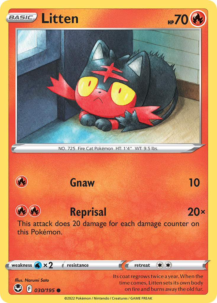 Litten - Silver Tempest (Common) [SIT-030] English / Near Mint / Normal